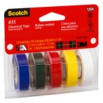 image of 3M Scotch 10457 Multi-Color Electrical Marking Tape #35 - 1/2 in Width x 240 ft Length - 7 mil Thick - 59073