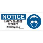 image of Brady B-120 Fiberglass Reinforced Polyester Rectangle White PPE Sign - 17 in Width x 7 in Height - 70523