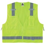 image of Ergodyne Glowear High-Visibility Vest 8250Z 21425 - Size Large/XL - High-Visibility Lime