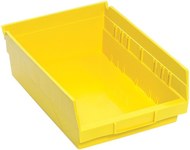 image of Quantum Storage Yellow Polypropylene Shelf Storage Bin - 11 5/8 in Length - 8 3/8 in Width - 4 in Height - 1 Compartments - 02891