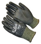 image of PIP G-Tek 3GX 19-D320 Black/White Medium Cut-Resistant Gloves - ANSI A3 Cut Resistance - Polyurethane Palm & Fingertips Coating - 9.4 in Length - 19-D320/M