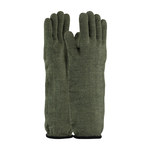 image of PIP Kut Gard 43-858 Dark Green Large Hot Mill Glove - 17 in Length - 43-858L