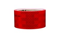 image of 3M Diamond Grade 983-72NL ES Red Reflective Tape - 1 in Width x 150 ft Length - 0.014 to 0.018 in Thick - 30936