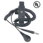 image of Desco Reusable Wrist Strap & Cord Set - 13 in Length - 0.63 in Wide - 4 mm Snap - 09085