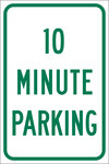 Brady B-959 Aluminum Rectangle White Parking Restriction, Permission & Information Sign - Reflective - 141820