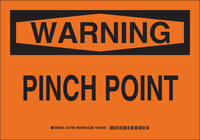 image of Brady B-555 Aluminum Rectangle Orange Equipment Safety Sign - 10 in Width x 7 in Height - 127788
