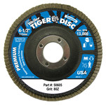 image of Weiler Tiger Type 29 Flap Disc 50605 - Zirconium - 4 1/2 in - 80 - Medium