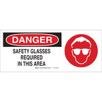 image of Brady B-120 Fiberglass Reinforced Polyester Rectangle White PPE Sign - 17 in Width x 7 in Height - 70517