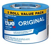 image of 3M ScotchBlue 2090 Blue Painter's Tape - 24 mm (0.94 in) Width x 60 yd Length