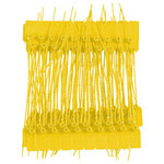 image of Brady Yellow Non-Adhesive Tamper-Evident Seal - 9 in Length - Cinch/Pull Seals Seal Type - 754476-95155