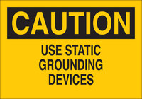 image of Brady B-401 Polystyrene Rectangle Yellow Electrical Safety Sign - 10 in Width x 7 in Height - 25520