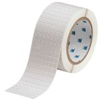 image of Brady UltraTemp THT-70-719-20 Die-Cut Printer Label Roll - 0.25 in x 0.25 in - Polyimide - White - B-719 - 92504