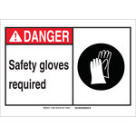 image of Brady B-302 Polyester Rectangle PPE Sign - 14 in Width x 10 in Height - Laminated - 119892