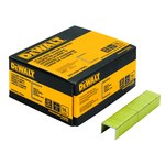 image of Dewalt 16 ga Staples DW16S2-19GAL - 3/4 in - Steel - Chisel Point - 1 in Crown