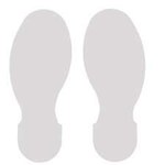 image of Brady Toughstripe 104411 Footprint Marking Label - 3.5 in x 10 in - Polyester - White - B-514 - 16189