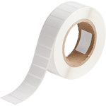 image of Brady THT-256-7425-2 Die-Cut Printer Label Roll - 0.6 in x 1.3 in - Polypropylene - White - B-7425 - 98402