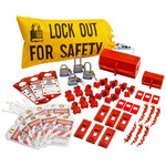 image of Brady Black on Yellow Canvas Lockout/Tagout Kit - 18 in Depth - 9.75 in Height - 754473-65777