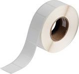 image of Brady BradyJet J20-179-7425J Ink-Jet Printable Label Roll - 1 in x 1 in - Polypropylene - White - B-7425J - 61391