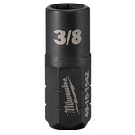image of Milwaukee INSIDER 49-16-1642 6 point 3/8 in Box Ratchet Socket - High Carbon Steel - 0.96 in Length - 77165
