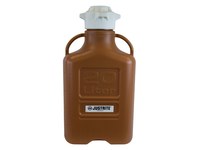 Justrite Amber HDPE 20 L Safety Can - 25.2 in Height - 697841-18138