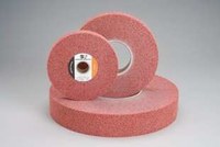 image of Standard Abrasives 858882 A/O Aluminum Oxide AO Buffing Wheel - Medium Grade - 12 in Diameter - 5 in Center Hole - 2 in Thickness - 33224