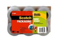 image of 3M Scotch DP-1000RF6 Clear Box Sealing Tape - 1.88 in Width x 900 in Length - 02832