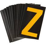 image of Bradylite 5000-Z Letter Label - Yellow on Black - 1 3/4 in x 2 7/8 in - B-997 - 50051