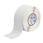 image of Brady THT-19-486-1 Die-Cut Printer Label Roll - 3 in x 2 in - Polyester - Silver - B-486 - 20787
