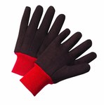 image of West Chester 750RKW Brown Large Cotton/Polyester/Jersey General Purpose Gloves - 10 in Length - Smooth Finish - 750RKW/L