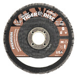 image of Weiler Type 27 Flap Disc 50655 - Aluminum Oxide - 4 in - 80 - Medium