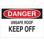 image of Brady B-555 Aluminum Rectangle White Restricted Area Sign - 14 in Width x 10 in Height - 40694