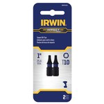 image of Irwin T10 Torx Impact Power Bit IWAF31TX102 - 1/4 in Shank - 1 in Length - 65017