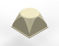 image of 3M Bumpon SJ5514SBBH White Bumper/Spacer Pad - Square Shaped Bumper - 0.81 in Width - 0.52 in Height - 18471