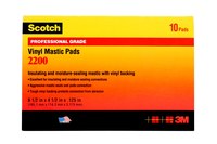 image of 3M Scotch 2200-3.25X4.5IN Black Insulating Pad - 3 1/4 in x 4 1/2 in - 3.25 in Wide - 125 mil Thick - 11008