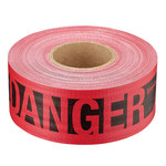 image of Milwaukee Red/Black Barricade Tape - Pattern/Text = DANGER PELIGRO - 3 in Width x 500 ft Length - 7 mil Thick - 76604