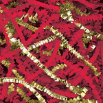 image of PreciousMetal Gold/Red Crinkle Paper - 11571