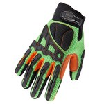 image of Ergodyne Proflex 924LD High-Visibility Lime Large EVA Foam/PVC/TPR Work Gloves - 17054
