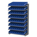 image of Akro-Mils APRS Fixed Rack - Gray - 8 Shelves - APRS18128 BLUE