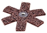 image of Standard Abrasives 724606 Surface Conditioning Star - 2 in - A/O Aluminum Oxide AO - Medium - 37694