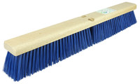 image of Weiler Green Works 423 Push Broom Head - 24 in - Recycled Plastic - Blue - 42356