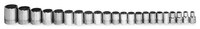 image of Williams JHWMSB-20RC 12 Point Shallow Socket Set - 3/8 in Drive - Shallow Length - 92887