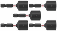 image of Bosch Impact Tough 1/2 in Hex Nutsetter Bits ITNS12B - Alloy Steel - 1.875 in Length - 48487