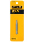 image of Dewalt T25 Torx Power Bit DW2665 - 1/4 in Shank - S2 Steel - 2 in Length - 08177