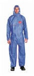 image of Ansell Microchem AlphaTec Flame-Retardant Coverall 68-1500 PLUS BL15-S-92-107-04 - Size Large - Light Blue - 07558