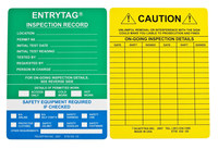 image of Brady Entrytag ENT-ETSI532 Green Vinyl Entry Tag Insert - 7 5/8 in Width - 5 3/4 in Height - 754476-14266