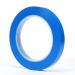 image of 3M 471 Blue Marking Tape - 1/4 in Width x 36 yd Length - 5.2 mil Thick - 61192