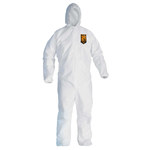 image of Ansell KleenGuard Chemical-Resistant Coveralls A30 46113 - Size Large - White