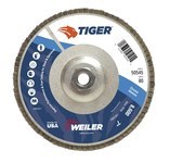 image of Weiler Tiger Type 29 Flap Disc 50545 - Zirconium - 7 in - 80 - Medium