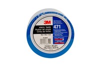 image of 3M 471 Blue Marking Tape - 3 in Width x 36 yd Length - 5.2 mil Thick - 68849