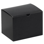 image of Black Colored Gift Boxes - 4.5 in x 6 in x 4.5 in - 3373